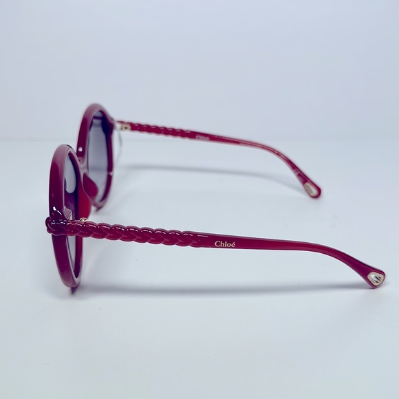 NWT Authentic Chloe Full Rim Round Sunglasses- Pink - Picture 4 of 10